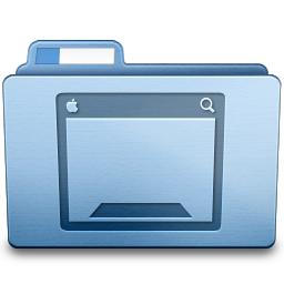 Blue Desktop Icon 256x256 png